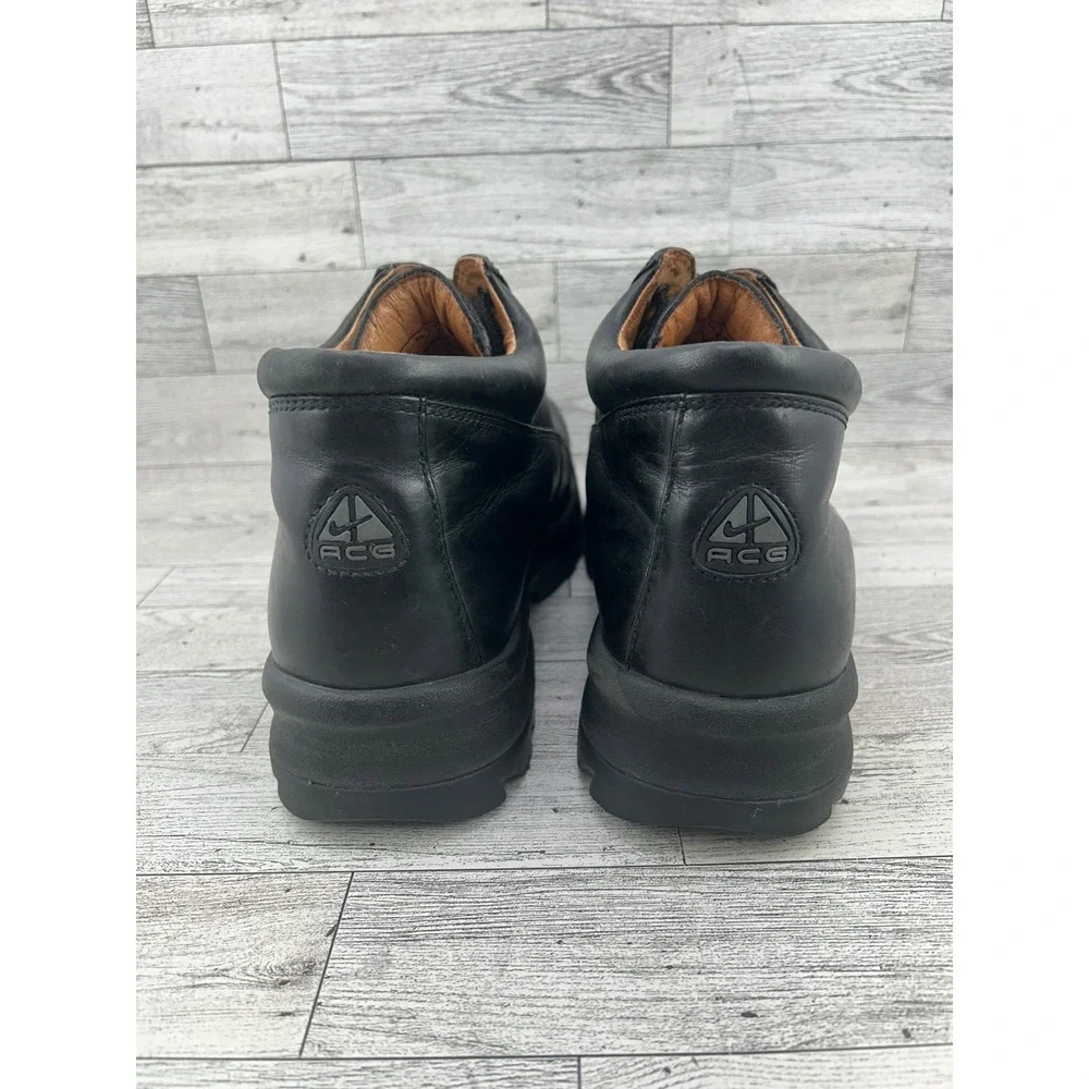 Nike ACG‎ Air Liner All Conditions Gear Black Leather Lace Up Boots Mens Size 10